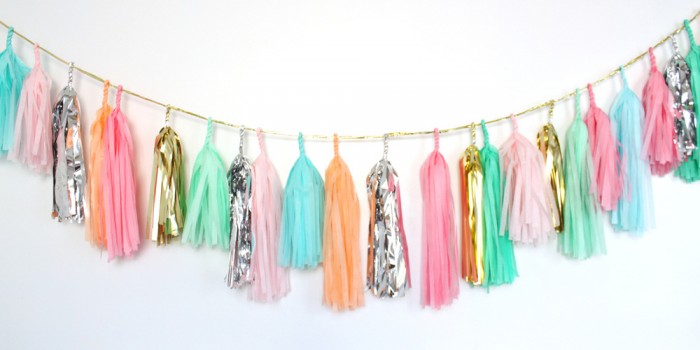 Confetti System tassel garland multi colour